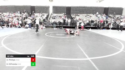 197-A lbs Quarterfinal - Aaron Phillips, Honesdale vs Danny DiPrenda, Cedar Grove