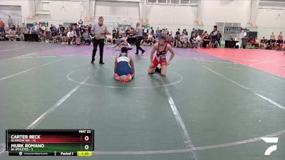 120 lbs Finals (2 Team) - Carter Beck, Glasgow WA vs Murk Romano, 84 Athletes