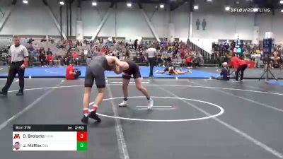 157 lbs Consolation - Carson Brolsma, Minnesota vs Jaden Mattox, Ohio State