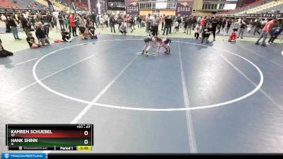 67 lbs Cons. Round 2 - Kamren Schuebel, WI vs Hank Shinn, IA