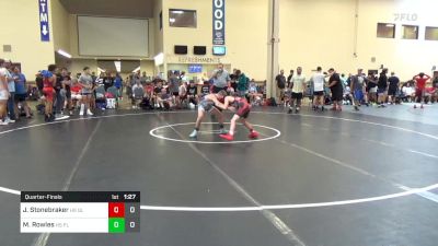 98 lbs Quarterfinal - Jack Stonebraker, HS Gladiators vs Matthew Rowles, HS Flying Dutchmen