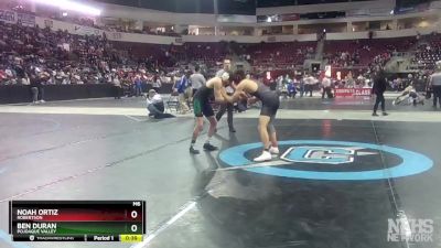 4A 133 lbs Cons. Semi - Ben Duran, Pojoaque Valley vs Noah Ortiz, Robertson