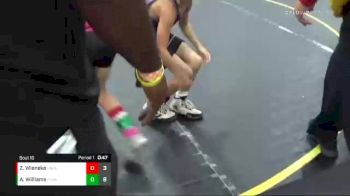 49 lbs Round 4 (6 Team) - Alaina Williams, The Funky Singlets vs Zayne Wieneke, Untouchables Purple