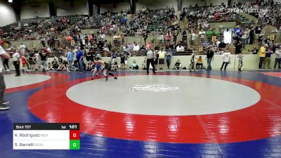 90 lbs Round Of 16 - Kalob Rodriguez, Richmond Hill Wrestling Club vs Steve Barrett, Roundtree Wrestling Academy