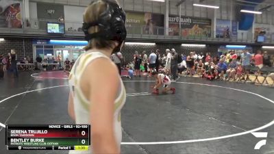 92+100 Round 1 - Serena Trujillo, Bison Takedown vs Bentley Burke, Patriots Wrestling Club-Dothan