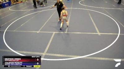 84 lbs Round 1 - Grayson Zirbes, Peak Wrestling Club vs Coleman McNutt, Wayzata Youth Wrestling