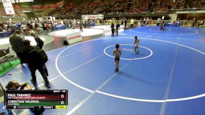 45 lbs 5th Place Match - Paul Tabarez, TUF California Wrestling Academy vs Christian Valdivia, California