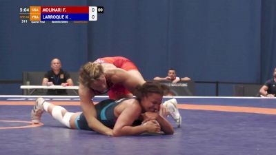 68 kg Quarterfinal - Forrest Molinari, USA vs Koumba Larroque, FRA