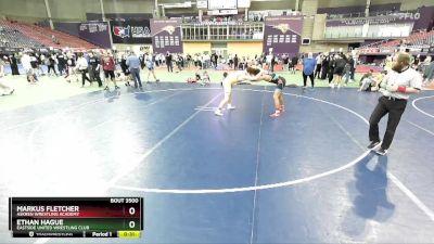 157 lbs Cons. Round 2 - Ethan Hague, Eastside United Wrestling Club vs Markus Fletcher, Askren Wrestling Academy