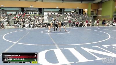 120 lbs Quarterfinals (8 Team) - Spencer McClelland, SALINA vs Gerald Harris III, CASCIA HALL