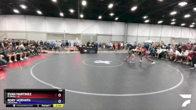 160 lbs 2nd Wrestleback (16 Team) - Evan Martinez, Florida vs Rory Horvath, Louisiana