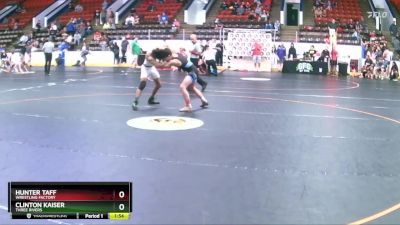 105 lbs Champ. Round 2 - Hunter Taff, Wrestling Factory vs Clinton Kaiser, Three Rivers