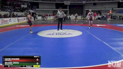 6A 106 lbs Champ. Round 1 - Jacob Doshier, Hartselle vs Braden Gress, Spanish Fort