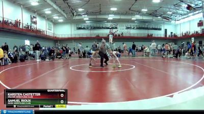 65 lbs Quarterfinal - Samuel Rioux, Avon Wrestling Club vs Karsten Castetter, Falcon Wrestling Club