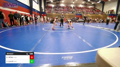 105 lbs Rr Rnd 2 - Harley Miller, HURRICANE WRESTLING ACADEMY vs Jayde Lynch, Warner Youth