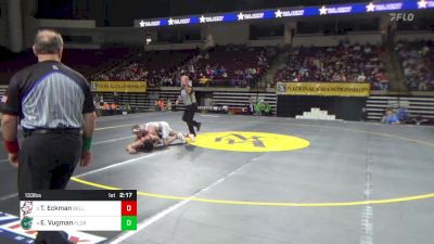 133 lbs Final - Trayce Eckman, Bellarmine vs Ethan Vugman, Florida