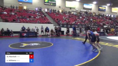 45 kg Cons Semis - Brody Marshall, Utah vs Jameson Williams, Gold Rush Wrestling