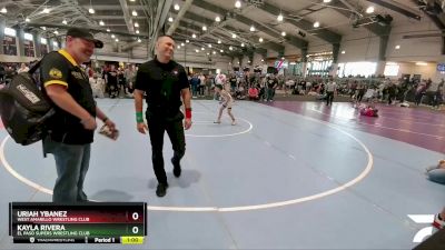 75 lbs Cons. Round 2 - Kayla Rivera, El Paso Supers Wrestling Club vs Uriah Ybanez, West Amarillo Wrestling Club