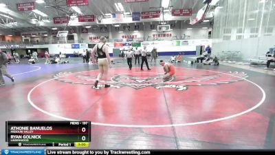 197 lbs Cons. Semi - Ryan Golnick, Lindenwood vs Athonie Banuelos, Missouri Valley