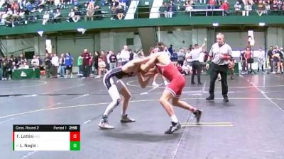 141 lbs Cons. Round 2 - Lucas Nagle, Davenport vs Felix Lettini, Wisconsin