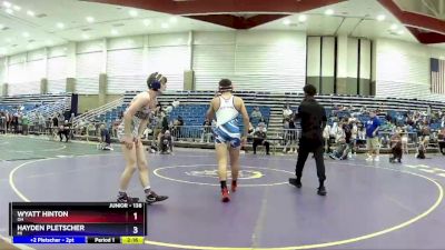 138 lbs Cons. Round 4 - Wyatt Hinton, OH vs Hayden Pletscher, MI