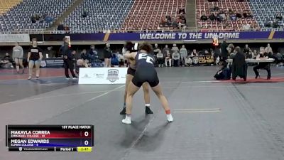 123 lbs Placement (4 Team) - Megan Edwards, Elmira College vs Makayla Correa, Emmanuel College