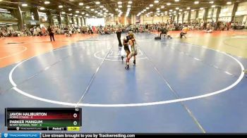 52 lbs Rd# 10- 4:00pm Saturday Final Pool - Parker Mangum, NCWAY National Team vs Javon Haliburton, Morris Fitness