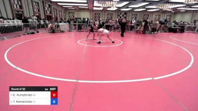 160 lbs Round Of 32 - Elliott Humphries, Ma vs Tyrus Kamenitzer, De