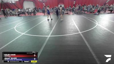 114 lbs Cons. Round 2 - Kolby Hahn, Wisconsin vs Grant Bauer, Victory School Of Wrestling