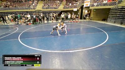 56 lbs Cons. Round 5 - Mason Williams, Bonneville Wrestling Club vs Christian Lozada, LV Bear Wrestling Club