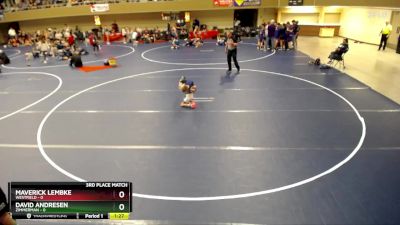 48 lbs Finals (8 Team) - Maverick Lembke, Westfield vs David Andresen, Zimmerman