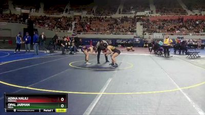 126 lbs Quarterfinal - Opal Jarman, Mesa vs Adina Halili, Marana