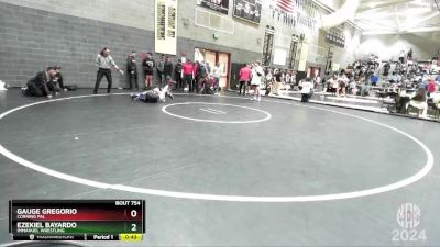 112 lbs Cons. Round 4 - Ezekiel Bayardo, Immanuel Wrestling vs Gauge Gregorio, Corning PAL