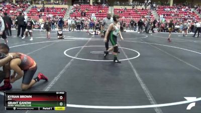 120 lbs Cons. Round 3 - Grant Ganow, Derby Wrestling Club vs Kyrian Brown, RSA