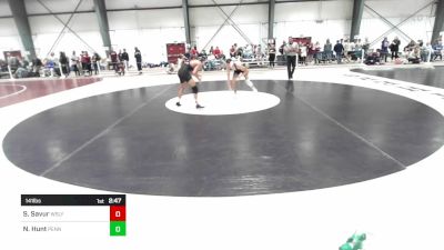 141 lbs Quarterfinal - Shailen Savur, Wesleyan vs Noah Hunt, Pennsylvania College Of Technology