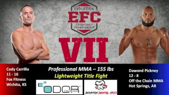 Cody Carrillo vs. Dawond Pickney EFC 7 Replay