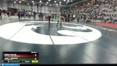 105-112 lbs Round 3 - Keely Herzog, St. Maries WC vs Kiera Dolan, Team Real Life Wrestling