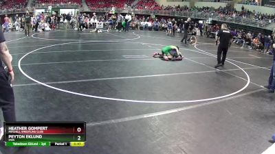 82 lbs Cons. Round 4 - Peyton Eklund, HWA vs Heather Gompert, Mitchell Wrestling Club