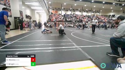 52 lbs Quarterfinal - Talon Wright, R.A.W. vs Dominyck Moreno, Genesis Wrestling