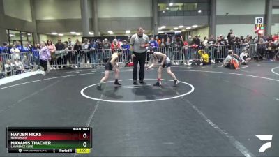 70 lbs Champ. Round 1 - Hayden Hicks, Renegades vs Maxamis Thacher, Lawrence Elite