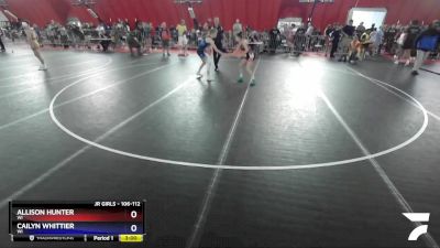 106-112 lbs Round 2 - Allison Hunter, WI vs Cailyn Whittier, WI