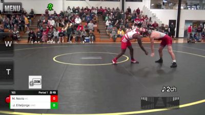 165 lbs Champ. Round 1 - Jack Eiteljorge, Indianapolis vs Mawuli Nevis, Wabash