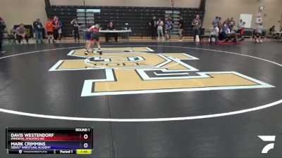 74 lbs Round 1 - Davis Westendorf, Immortal Athletics WC vs Mark Crimmins, Sebolt Wrestling Academy