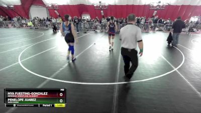 124-127 lbs Round 2 - Penelope Juarez, Wisconsin vs Mya Fuesting-Gonzalez, Kenosha Wrestling Academy