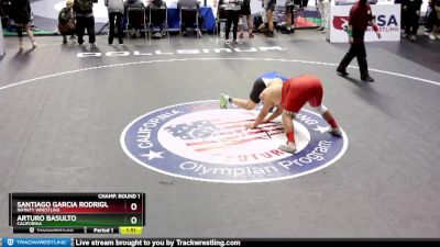 125 lbs Champ. Round 1 - Arturo Basulto, California vs Santiago Garcia Rodriguez, Infinity Wrestling