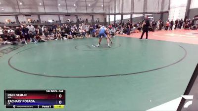 144 lbs Cons. Round 4 - Race Scalici, WA vs Zachary Posada, CA