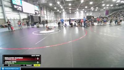 91-97 lbs Round 2 - Benjamin Romero, Toppenish USA WC vs Josiah Sims, Mat Demon WC