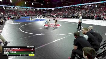 D1-113 lbs Cons. Semi - Owen Wathke, Bay Port vs Thiago Guardiola, Wilmot Union