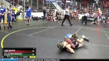 77 lbs Round 3 (4 Team) - Jase Sensor, Linden vs Dylan Nieuwenhuis, Plainwell