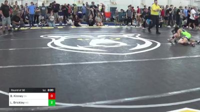 80-J lbs Round Of 32 - Brayden Kinney, OH vs Logan Brickley, MD